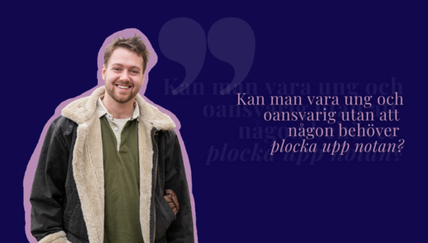 Arvid Grange skriver brev till Studentbladet. Bild: Saber Malmgren.