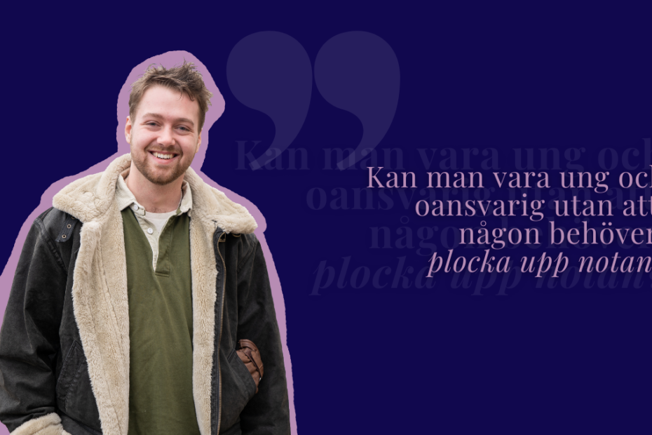 Arvid Grange skriver brev till Studentbladet. Bild: Saber Malmgren.