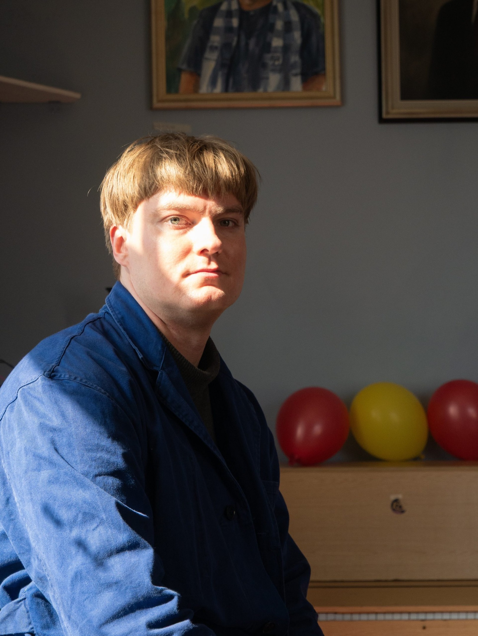 Kalle Grönroos i Nypolen i Nya studenthuset.
